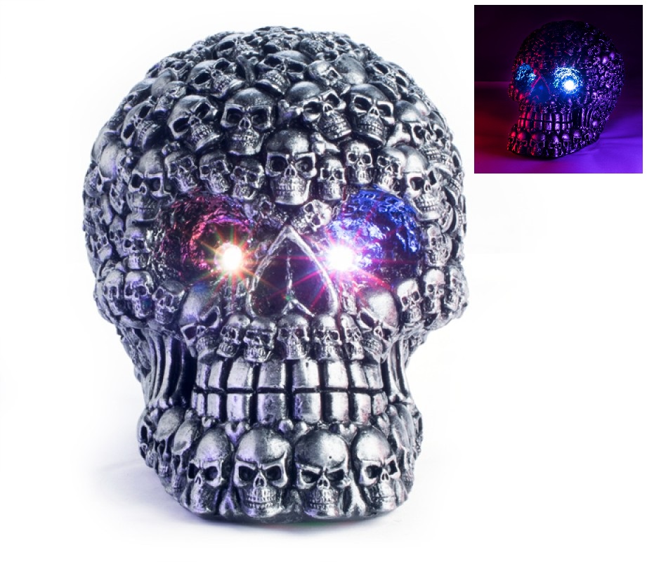 Metallic Skulls Design LED Skull Head